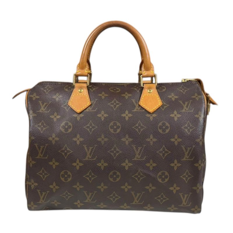 Louis Vuitton Speedy 30 Monogram Handbag Monogram Canvas M41108 Brown Women