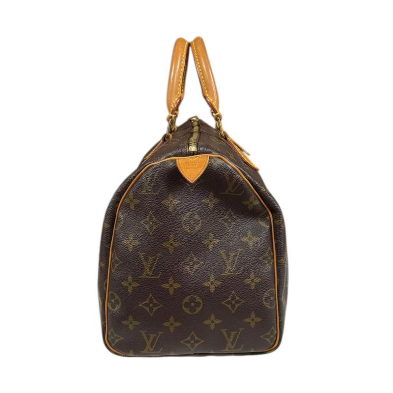 Louis Vuitton Speedy 30 Monogram Handbag Monogram Canvas M41108 Brown Women