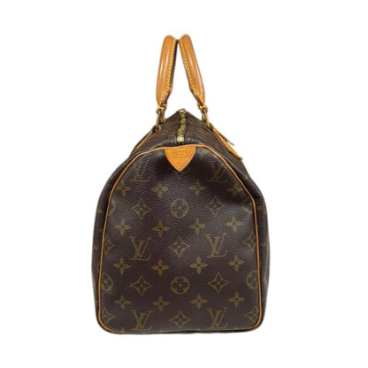 Louis Vuitton Speedy 30 Monogram Handbag Monogram Canvas M41108 Brown Women