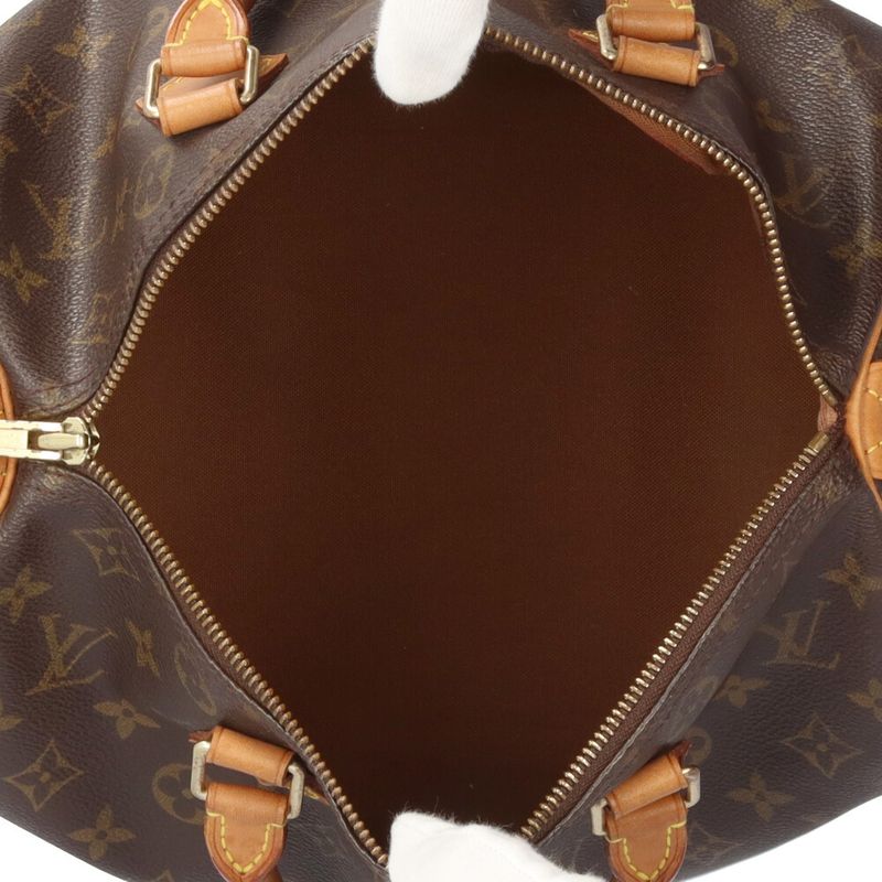 Louis Vuitton Speedy 30 Monogram Handbag Monogram Canvas M41108 Brown Women