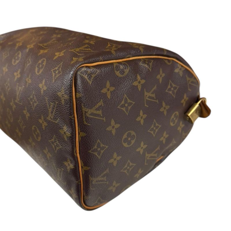 Louis Vuitton Speedy 30 Monogram Handbag Monogram Canvas M41108 Brown Women