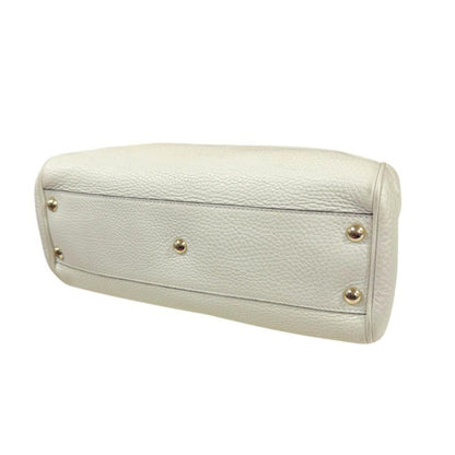 Gucci Bamboo Shoulder Bag Leather 336032 White Ladies Gucci Preowned Gucci