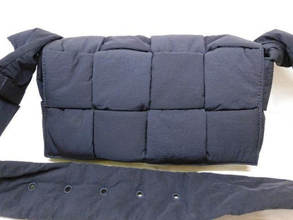 Bottega Veneta - Padded Tech Cassette Shoulder Bag 749880 Nylon Black And Green