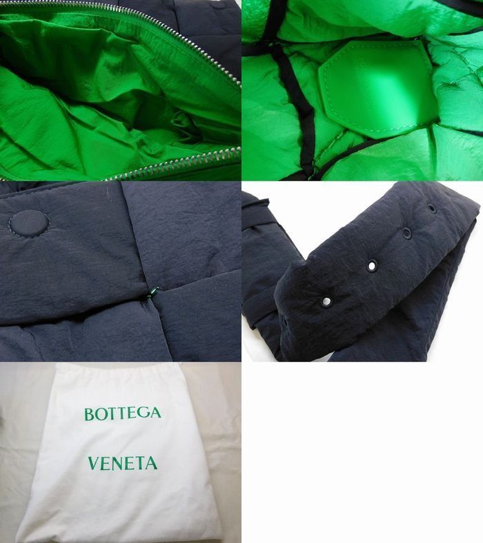 Bottega Veneta - Padded Tech Cassette Shoulder Bag 749880 Nylon Black And Green