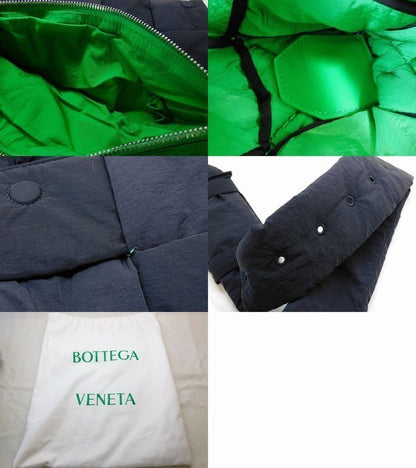 Bottega Veneta - Padded Tech Cassette Shoulder Bag 749880 Nylon Black And Green