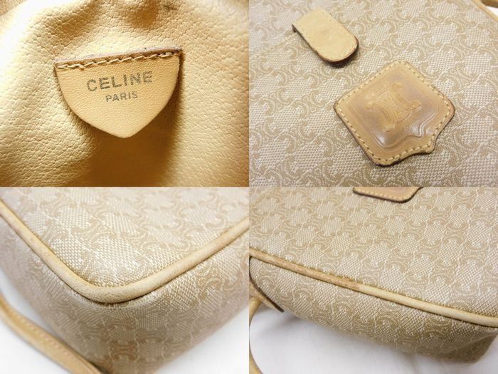 Celine - Vintage Mini Shoulder Bag Women's Pochette M06 Macadam Pattern □ 7K