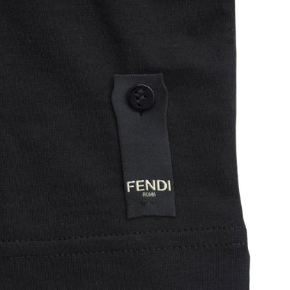 Fendi Short Sleeve T-shirt Size S FF Double F Sequins Crewneck Made In Italy