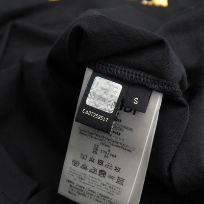 Fendi Short Sleeve T-shirt Size S FF Double F Sequins Crewneck Made In Italy