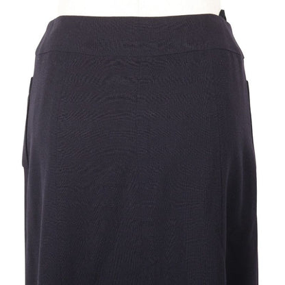 Chanel Coco Mark Double Button Vintage P07931v04916 97P Wool Navy Blue Women's