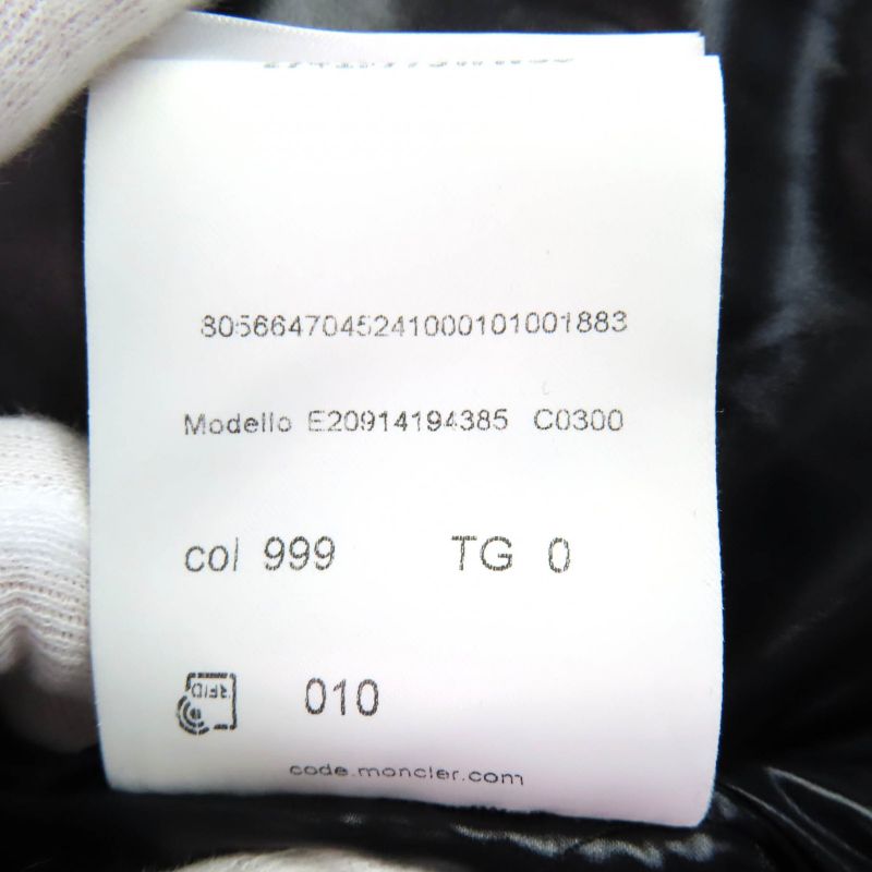 Moncler 19-20aw Montcla Double Zip Down Jacket With Logo Embroidery Logo