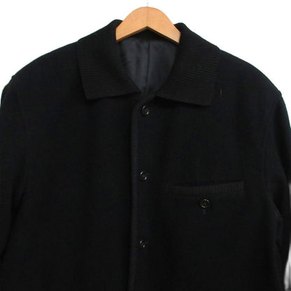Christian DIOR Monsieur Monsier 90s Vintage Wool Melton Half Coat Blouson Black
