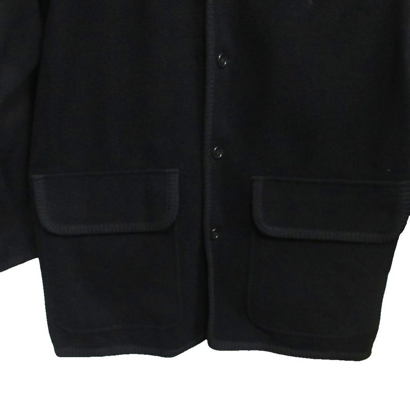 Christian DIOR Monsieur Monsier 90s Vintage Wool Melton Half Coat Blouson Black