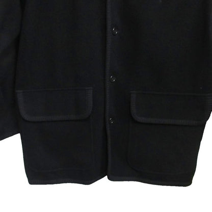 Christian DIOR Monsieur Monsier 90s Vintage Wool Melton Half Coat Blouson Black