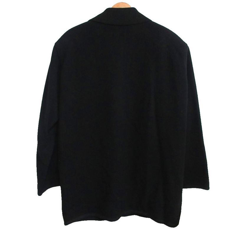 Christian DIOR Monsieur Monsier 90s Vintage Wool Melton Half Coat Blouson Black