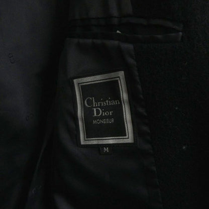 Christian DIOR Monsieur Monsier 90s Vintage Wool Melton Half Coat Blouson Black