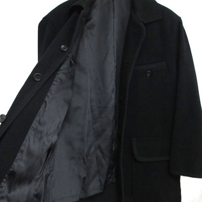 Christian DIOR Monsieur Monsier 90s Vintage Wool Melton Half Coat Blouson Black