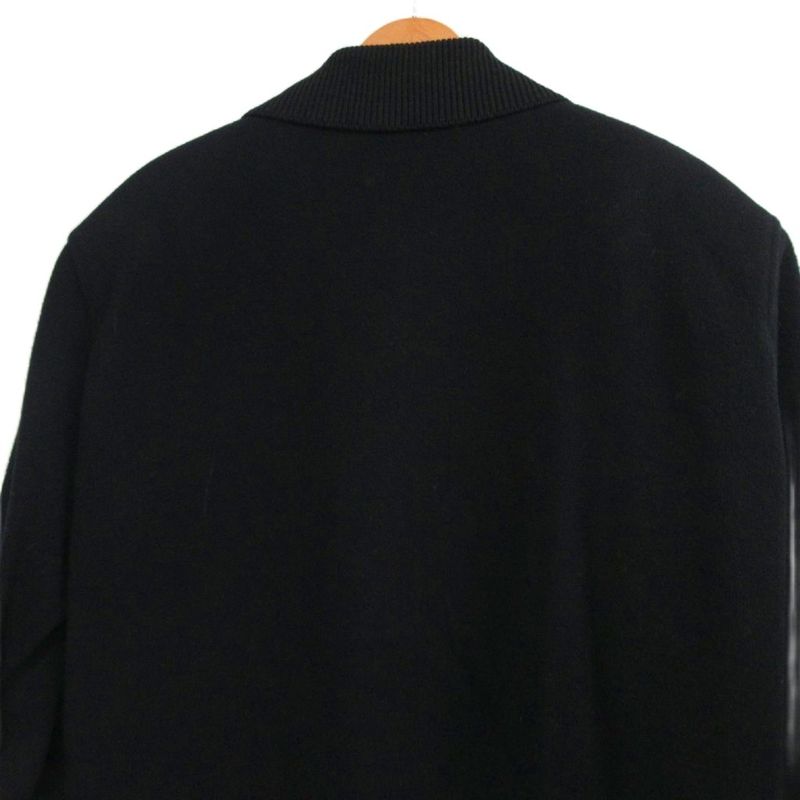 Christian DIOR Monsieur Monsier 90s Vintage Wool Melton Half Coat Blouson Black
