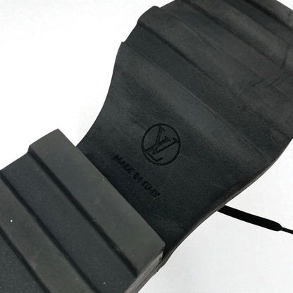 Louis Vuitton Bobur Line Monogram Loafers Leather Shoes Leather Black Multicolor