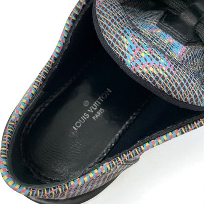 Louis Vuitton Bobur Line Monogram Loafers Leather Shoes Leather Black Multicolor