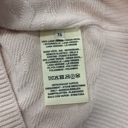 Hermes Dress Wool Pink Short Sleeve Knit
