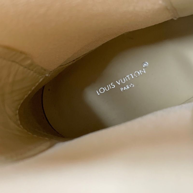 Louis Vuitton Laurie Line Monogram Boots Short Boots Shoes Leather Suede Beige