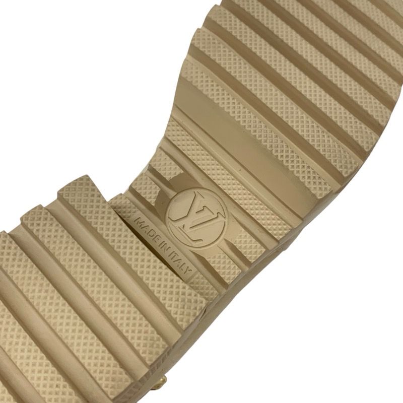 Louis Vuitton Laurie Line Monogram Boots Short Boots Shoes Leather Suede Beige