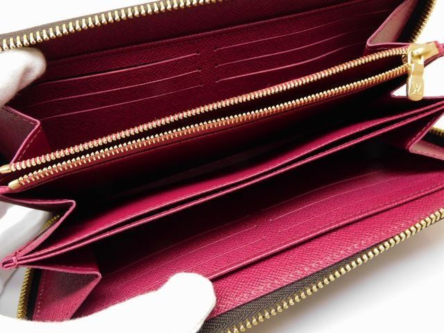 2F No 4 Louis Vuitton - M41895 RFID Tag Zippy Wallet Monogram Fuchsia Round