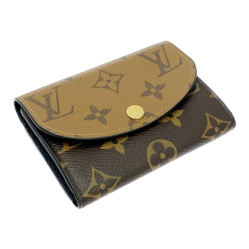 Louis Vuitton M82333 Monogram Reverse PVC Porte Monerosali Coin Case Brown
