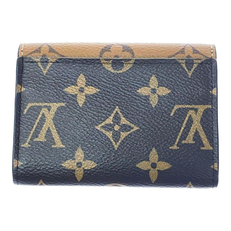Louis Vuitton M82333 Monogram Reverse PVC Porte Monerosali Coin Case Brown