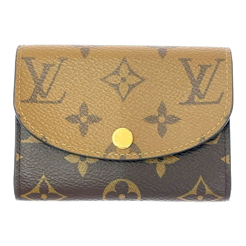 Louis Vuitton M82333 Monogram Reverse PVC Porte Monerosali Coin Case Brown
