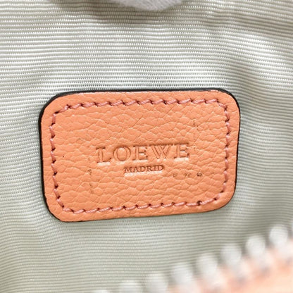 Loewe Leather Anagram Pouch Orange 494464 Pouch