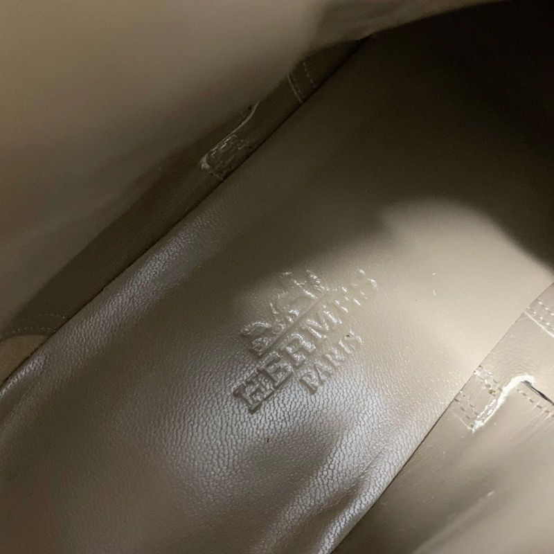 Hermes Neo Boots Short Boots Shoes Leather Black Silver Kelly Hardware