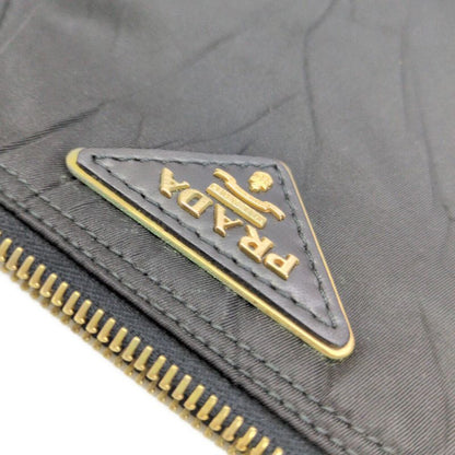 Prada Fringe Heart Charm Travel Pouch / 1n0005 / Black / Available For Next Day