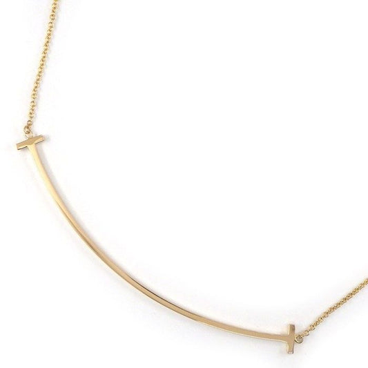 Tiffany & Co Tiffany & Co Necklace T-smile Large 60011651 18K Pink Gold