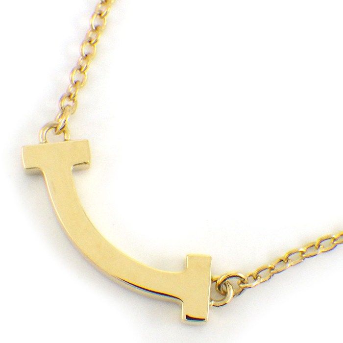 Tiffany & Co Tiffany & Co Necklace T-smile Mini Micro 62617640 18K Yellow Gold