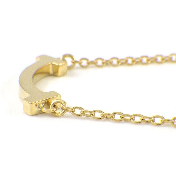 Tiffany & Co Tiffany & Co Necklace T-smile Mini Micro 62617640 18K Yellow Gold