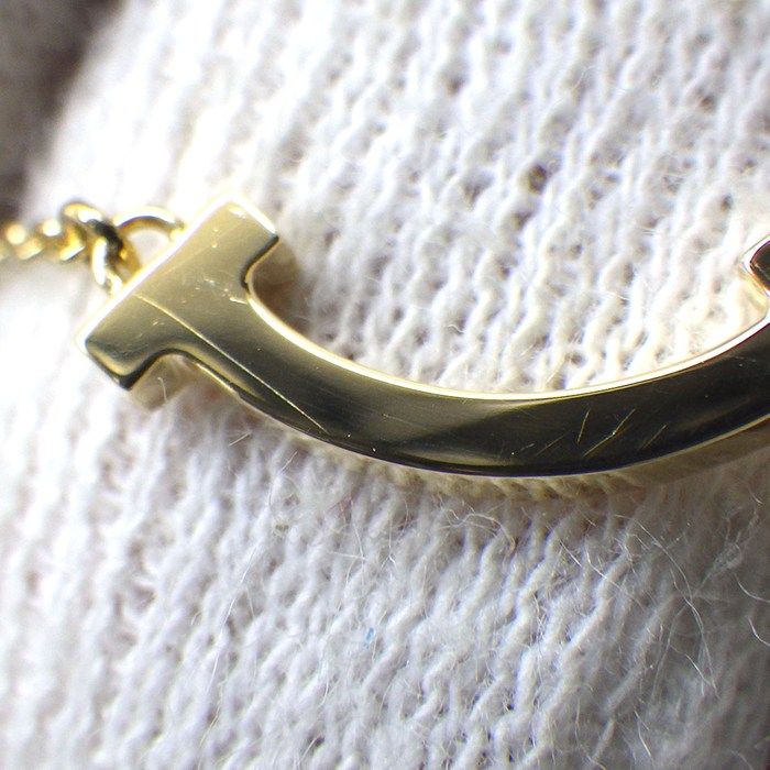 Tiffany & Co Tiffany & Co Necklace T-smile Mini Micro 62617640 18K Yellow Gold