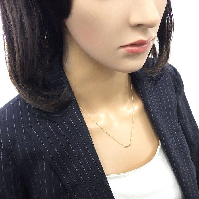 Tiffany & Co Tiffany & Co Necklace T-smile Mini Micro 62617640 18K Yellow Gold