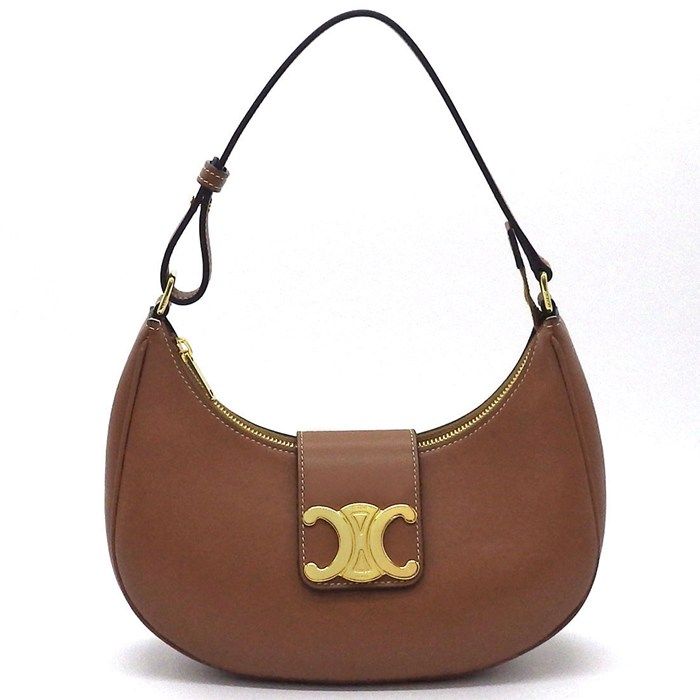 Celine Handbag/ Shoulder Bag Medium Ava Triomphe 114493dgq.04lu Tan Smooth