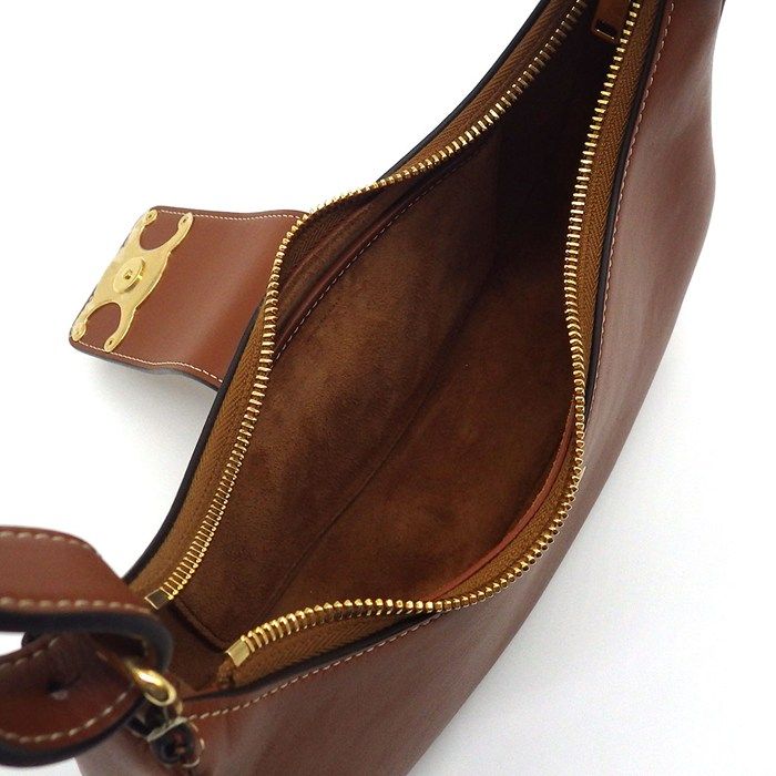 Celine Handbag/ Shoulder Bag Medium Ava Triomphe 114493dgq.04lu Tan Smooth