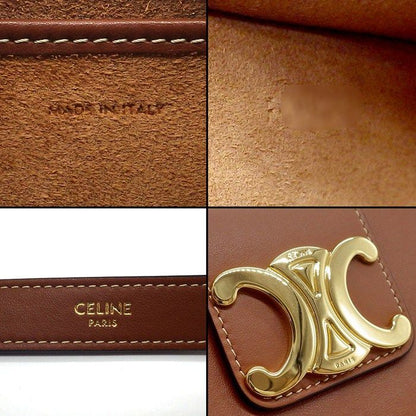 Celine Handbag/ Shoulder Bag Medium Ava Triomphe 114493dgq.04lu Tan Smooth