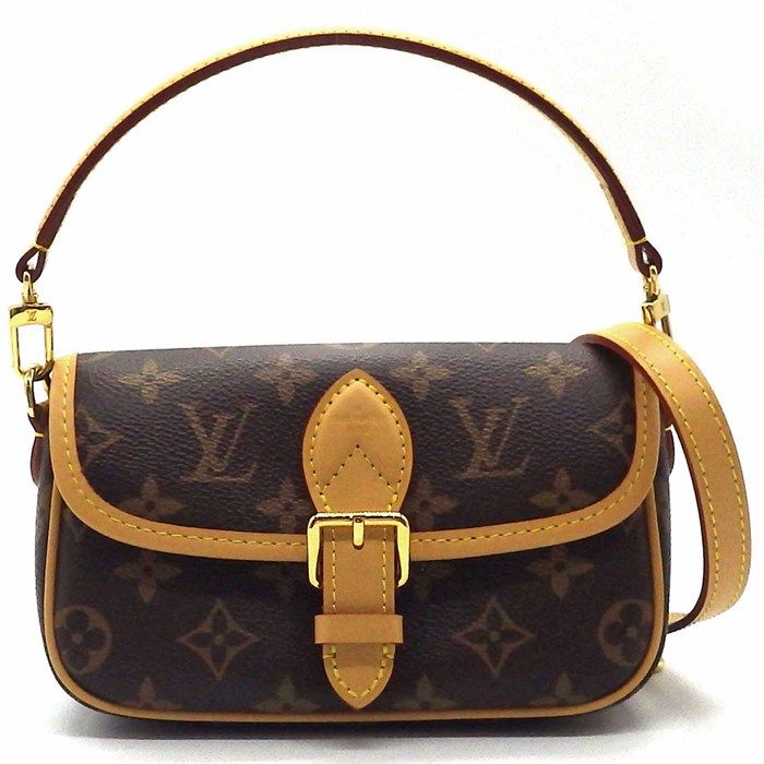 Louis Vuitton Handbag / Shoulder Bag Nano Diane M83298 Monogram Canvas Beigeleat