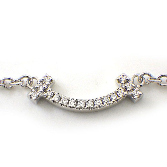 Tiffany & Co Tiffany & Co Bracelet T-smile Mini 62994797 Diamonds 0.04ct 18K