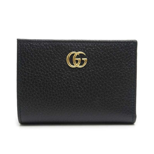 Gucci Double G Bi-color Small Wallet 790063 Black Leather