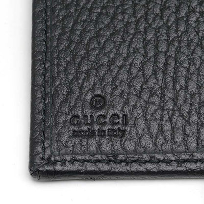 Gucci Double G Bi-color Small Wallet 790063 Black Leather