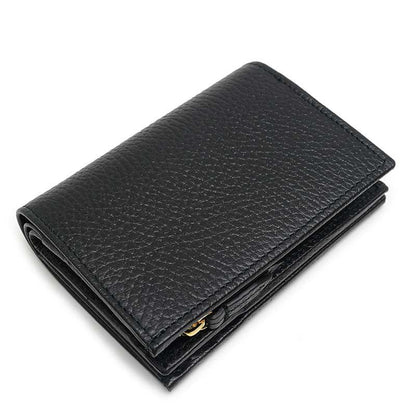 Gucci Double G Bi-color Small Wallet 790063 Black Leather