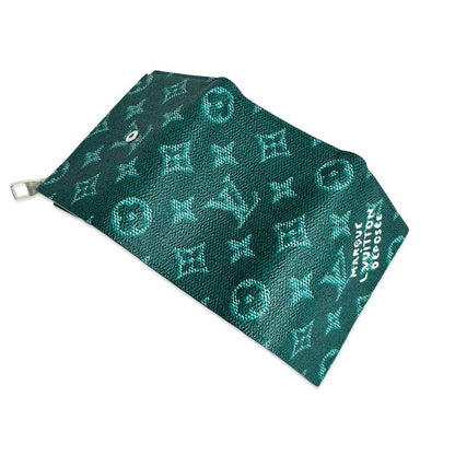 Louis Vuitton Victor Wallet Trifold Compact Monogram Green Built