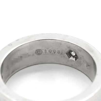 Cartier Ring Love Ring Half Diamond 18k White Gold Diamond White Gold #49 Love