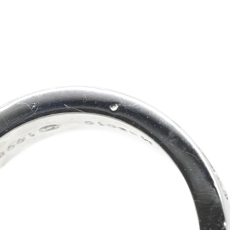 Cartier Ring Love Ring Half Diamond 18k White Gold Diamond White Gold #49 Love