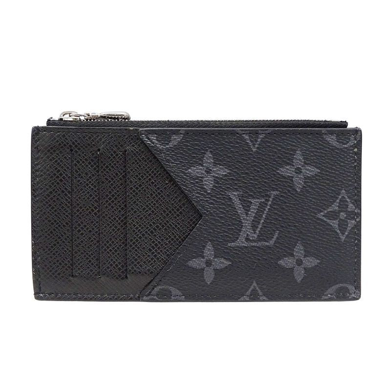 Louis Vuitton Wallets Men's Brand Coin Case Monogram Eclipse Coin Card Holder
